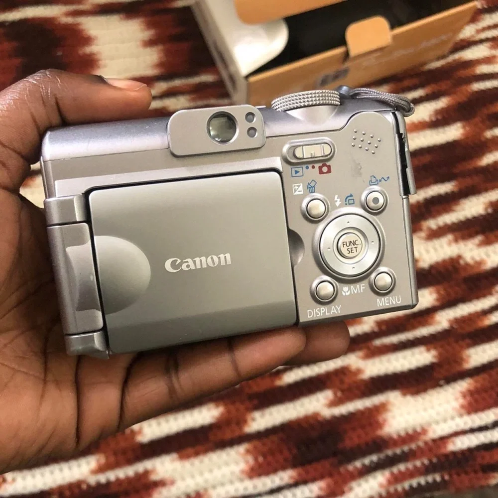 Canon PowerShot A620 7.1MP Digital Camera TESTED Box Manuals SD Card Cables Case